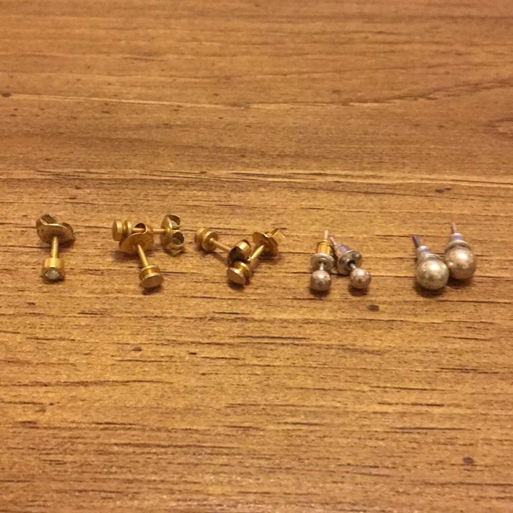 SALE!!!: Real silver and gold earrings. Bundle